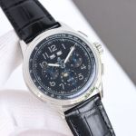 GF Factory Breitling Premier 42mm Calfskin Leather Strap B25 Movement Black Dial Watch